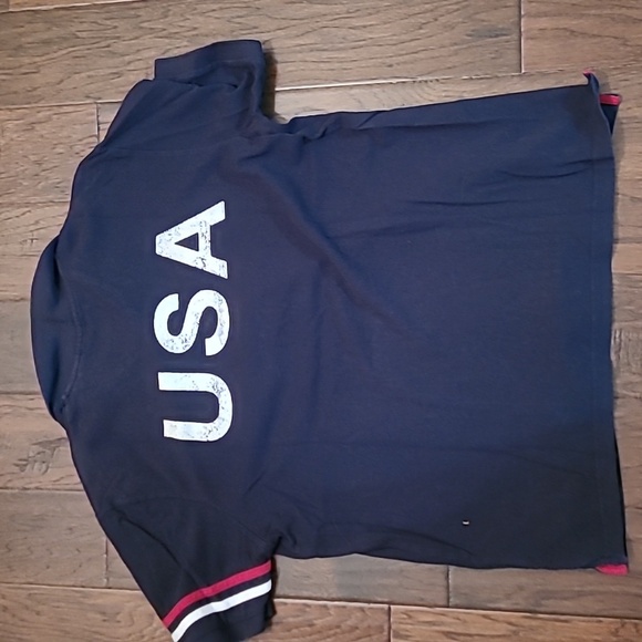 Chaps men's navy blue Polo style shirt size Large - Picture 4 of 7